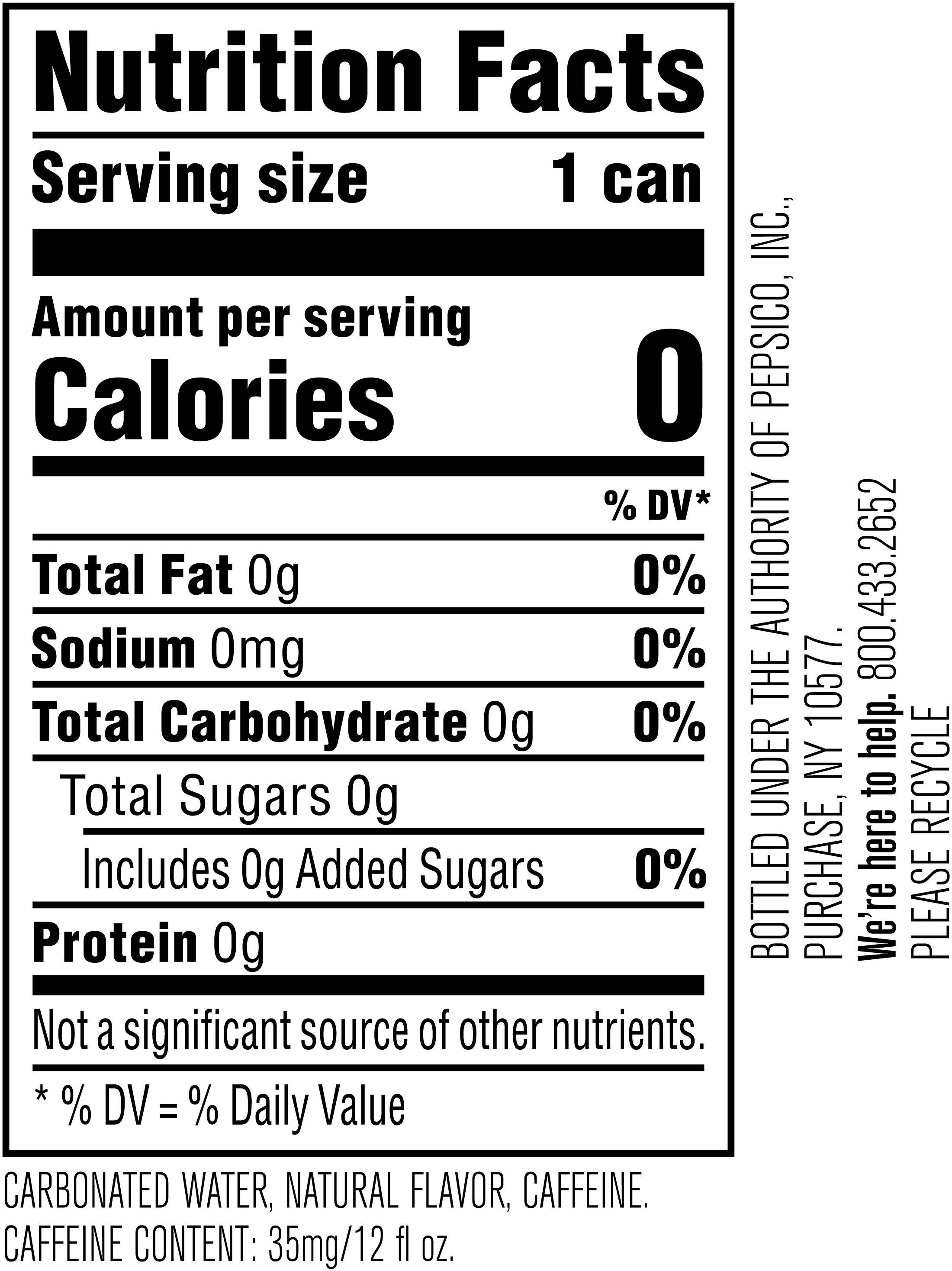 Image describing nutrition information for product bubly bounce mango passionfruit