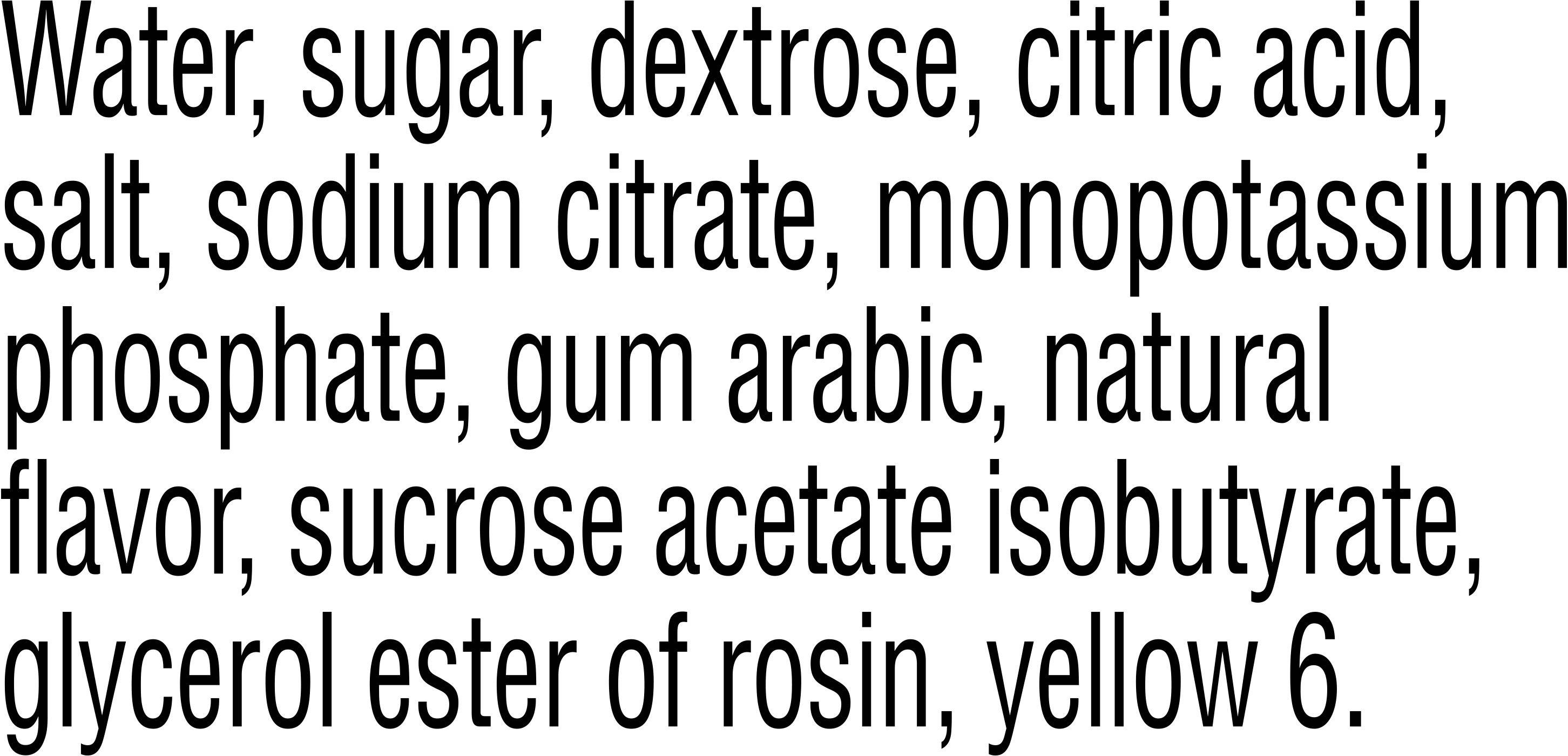 Image describing nutrition information for product Gatorade Orange