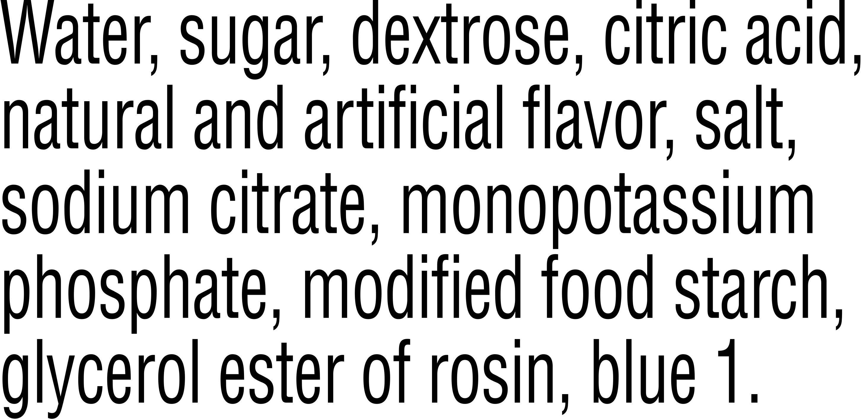 Image describing nutrition information for product Gatorade Cool Blue