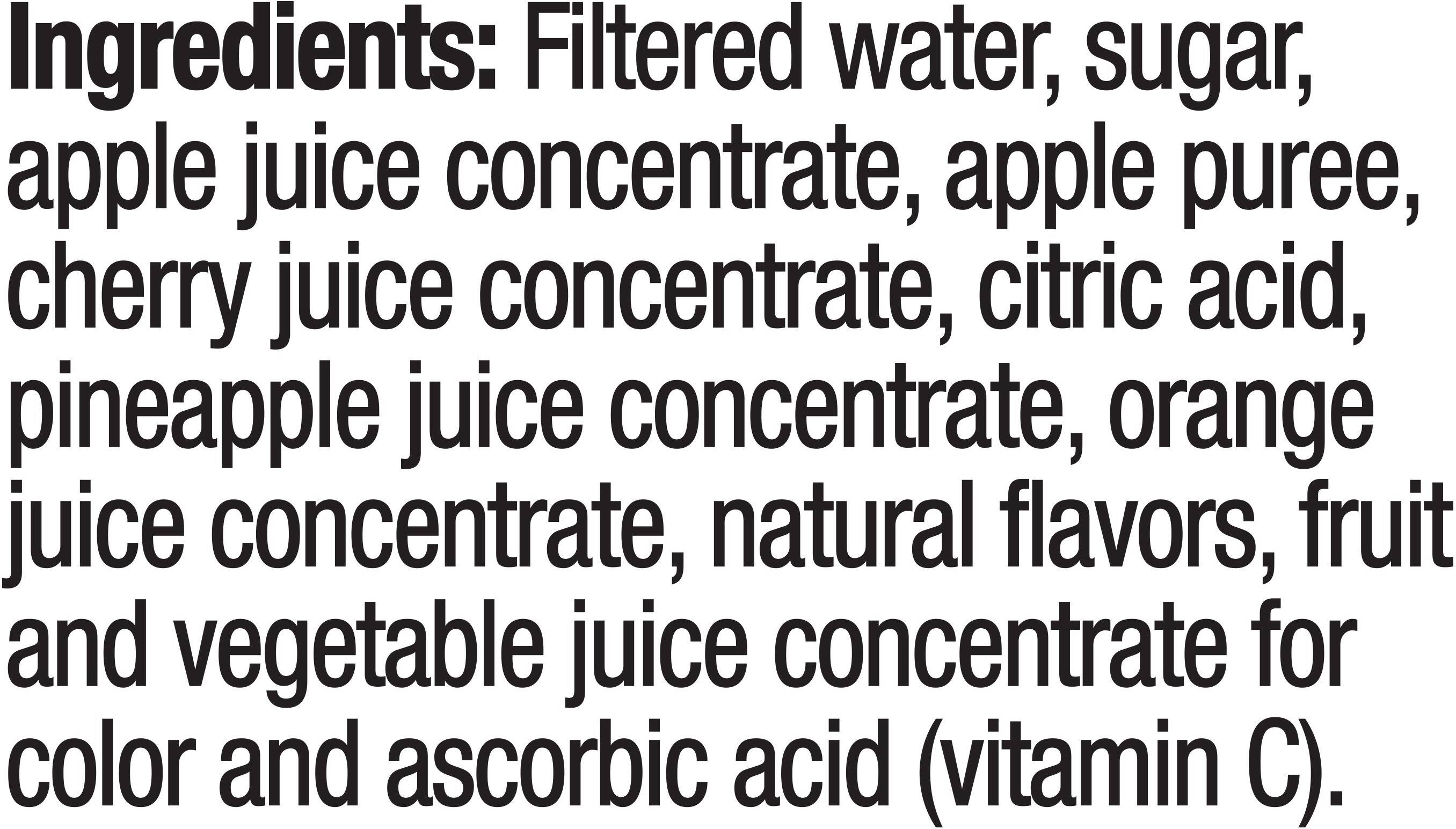 Image describing nutrition information for product Tropicana Caribbean Sunset